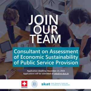 MĂ IMPLIC Project, Phase II is hiring a Consultant on Assessment of Financial Sustainability of Public Service Provision