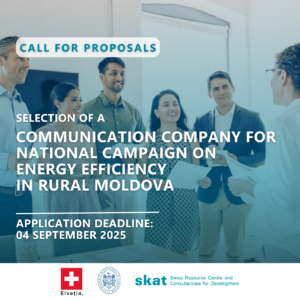 Call for Proposals – Selection of a Communication Company for the National Communication Campaign on Energy Efficiency for Rural Moldova